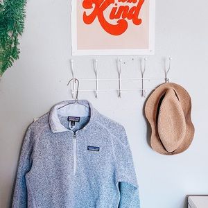 Patagonia purple 1/4 zip fleece, brand new